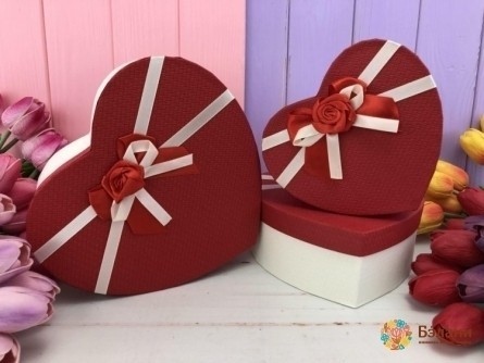 Cutie În Formă De Inimă „Roșu Luxuriant”