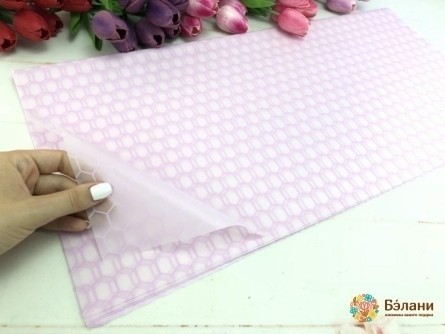 Hârtie De Urmărire Pentru Flori "fagurele" Roz