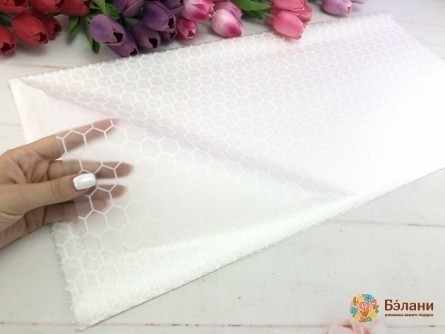 Hârtie De Urmărire Pentru Flori „Fagurele” Alb