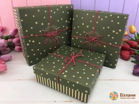 Cutie Verde Cadou "stele"