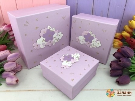 Cutie Cadou „Frunze 3D” Violet