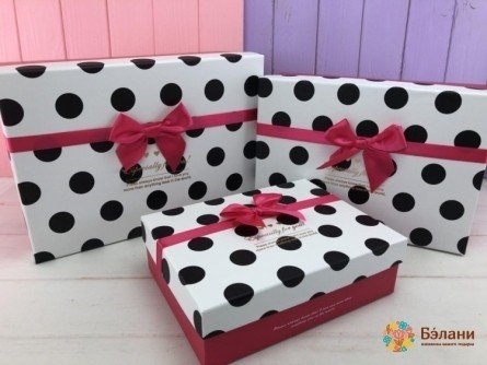 Cutie Cadou "mazăre" Albă