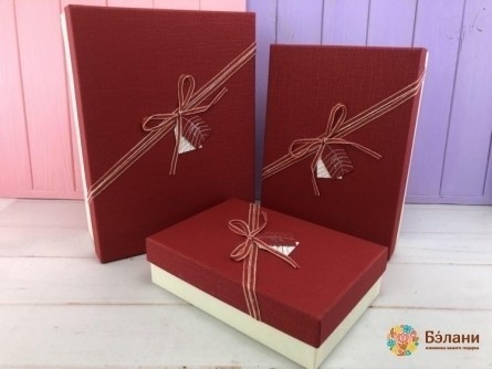 Cutie Cadou „Diagonală Frumoasă” Roșu