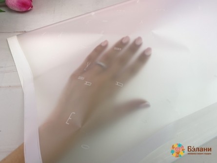 Urmărirea Hârtiei Pentru Flori „Scrisori De Culoare” Alb