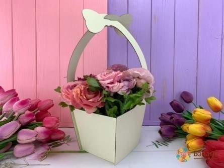 Cutie Pentru Flori "bow" Lapte