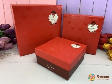 Cutie Cadou „Rubin De Sticlă” Roșu