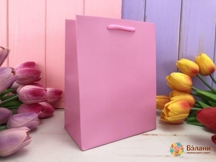 Geantă Cadou "o Culoare" Roz M