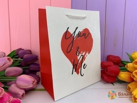 Pachet Cadou „Youandme” Inimă Roșie M