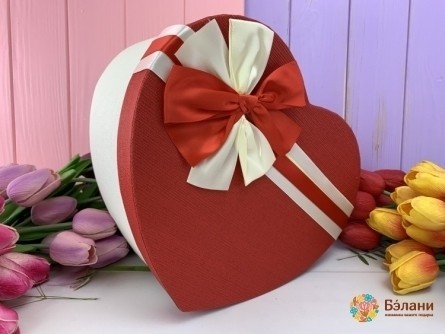 Cutie În Formă De Inimă „Arcul Luxuriant” Roșu