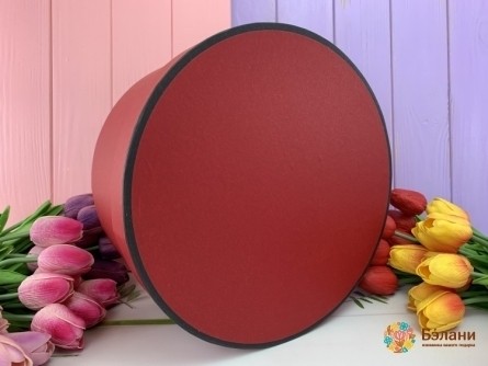 Cutie Rotundă "kant" Roșu