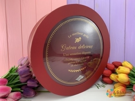 Cutie Rotundă „Uriaș” Roșu