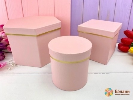 Cutie De Flori "figuri" Roz