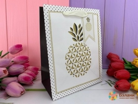 Geantă Cadou Ananas "strălucitor" M