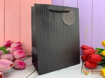 Geantă Cadou „Neutral” Gri Închis L