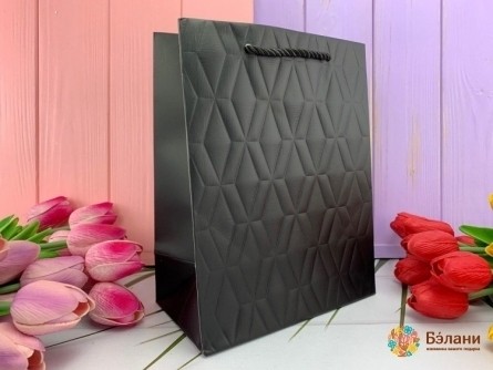 Geantă Cadou "cube" Negru M