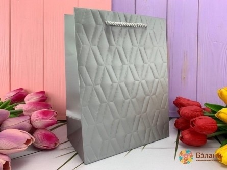 Geantă Cadou "cube" Argint M