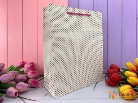 Geantă Cadou "dots" Roz M