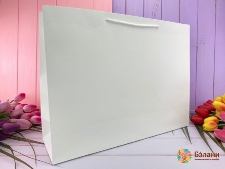 Geantă Cadou „Monochrome” Alb Xl