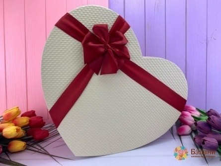 Cutie În Formă De Inimă "simplu 5 În 1" Alb