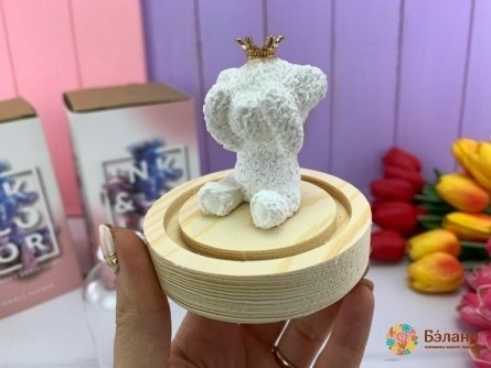 Set Cadou „Urs Într-Un Balon” Alb