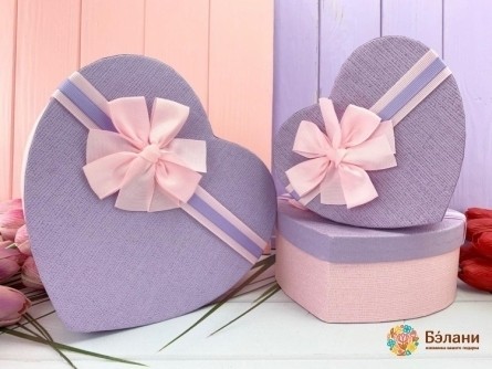 Cutie În Formă De Inimă „Arcul Luxuriant # 3” Violet