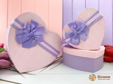 Cutie În Formă De Inimă „Arcul Luxuriant # 4” Roz