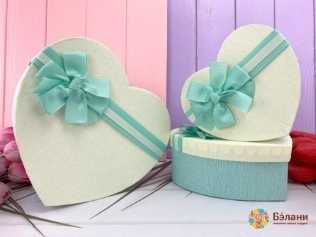 Cutie În Formă De Inimă „Arcul Luxuriant # 6” Alb