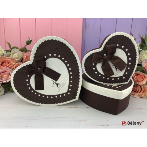 Cutie În Formă De Inimă "mill # 7" Ciocolată