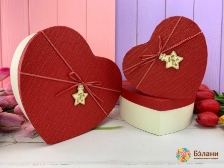 Cutie În Formă De Inimă Stea # 1 Roșu