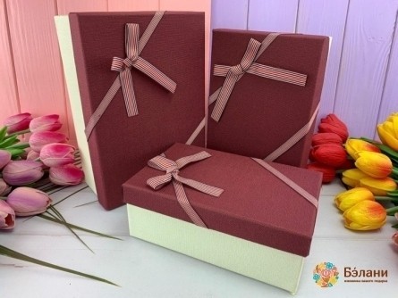 Cutie Cadou "diagonal # 5" Marsala