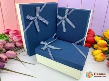 Cutie Cadou "diagonal # 7" Albastru