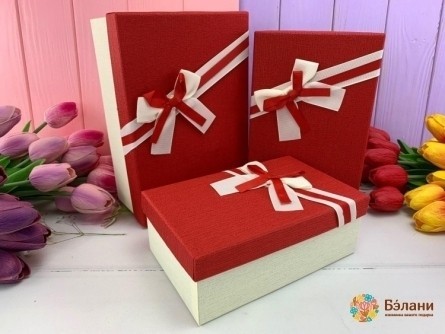 Cutie Cadou "bow # 1" Roșu