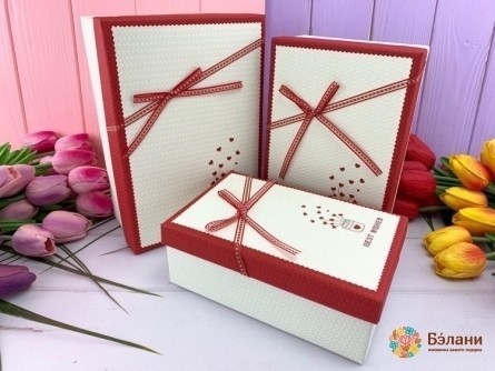 Cutie Cadou "buchet # 2" Alb