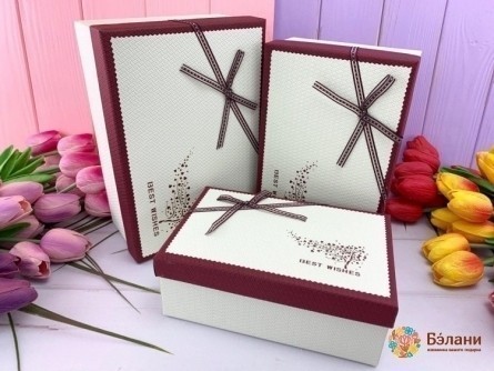 Cutie Cadou "buchet # 8" Alb