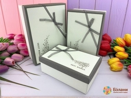 Cutie Cadou "buchet # 14" Alb