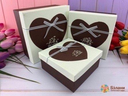 Cutie Cadou „Inima # 10” Albă