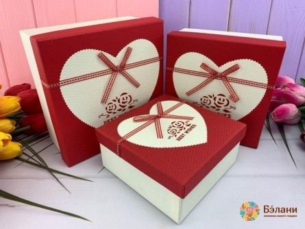 Cutie Cadou „Inima # 11” Roșie