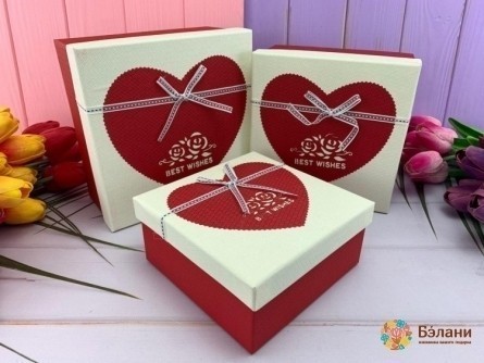 Cutie Cadou „Inima # 12” Albă