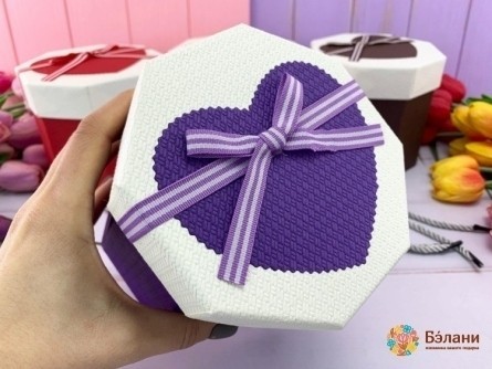 Set De Cutii Cadou „Six Corners” Lila