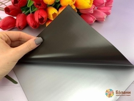 Hârtie De Urmărire Pe Două Fețe Negru Argintiu