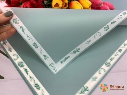 Hârtie De Urmărire Pentru Flori „Edging Floare” Verde