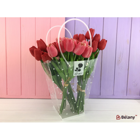 Genti Pentru Flori "mazăre Albă" 14X28X42