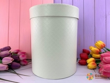 Cutie Rotundă „Simplă” Albă