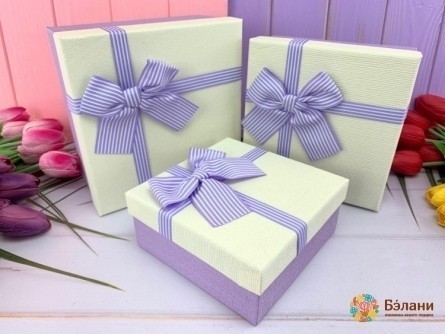 Cutie Pătrată "dulce" Alb