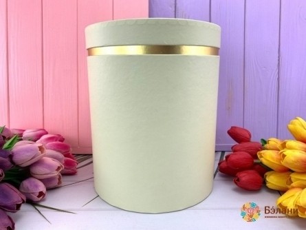 Cutie Rotundă Strânsă „Edge De Aur”