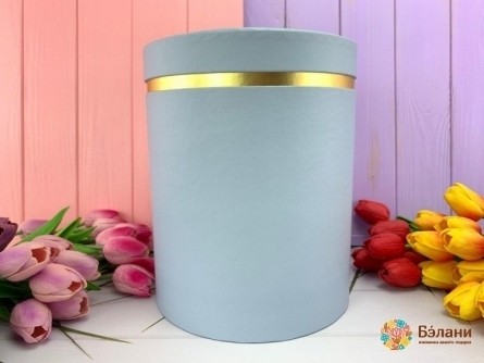 Cutie Rotundă De Măsline "edging De Aur"