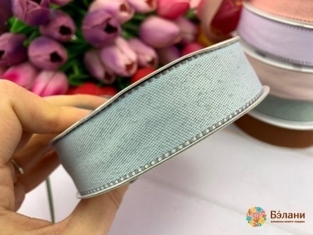 Banda De Bumbac „Dublu Față” Gri-Gri