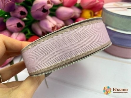 Panglică De Bumbac "strelochki" Roz Murdar