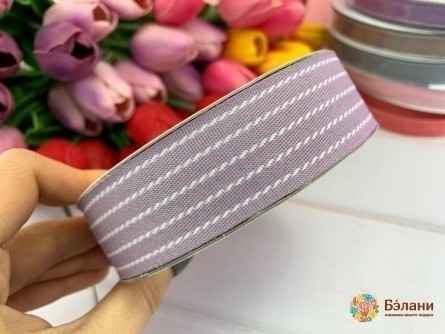 Panglică De Bumbac "linie" Lila