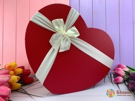 Cutie Simplă În Formă De Inimă 3 În 1 Roșu